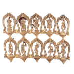 Pure Brass Vishnu Dashavatar Wall Hanging 18" Spiritual Art | Jaipurio